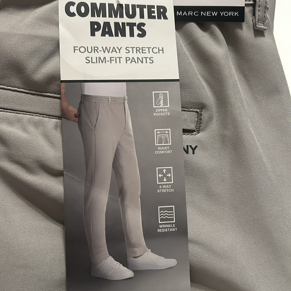 Marc New York commuter Pants slim fit size 38x32 NWT - Picture 2 of 4